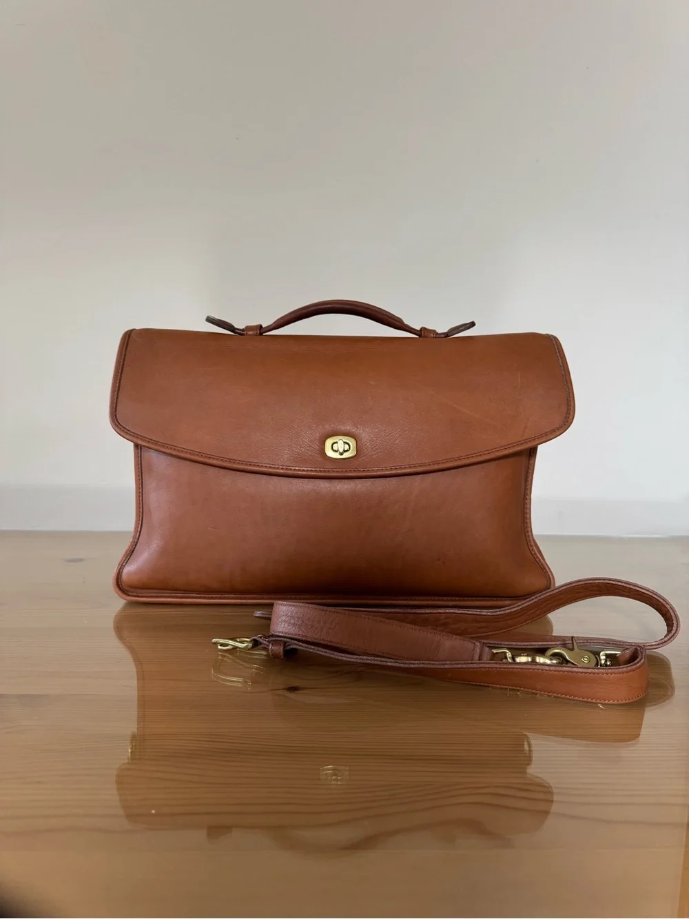 Vintage Coach Lexington Briefcase, Style 5265, British Tan